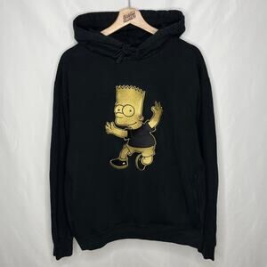Drake OVO Octobers Very Own The Simpsons Bart Tour Merch Cartoon Logo Hoodie L